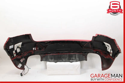 15-18 Porsche Macan 95B Rear Bumper Cover Panel Park Assist Assembly Red OEM