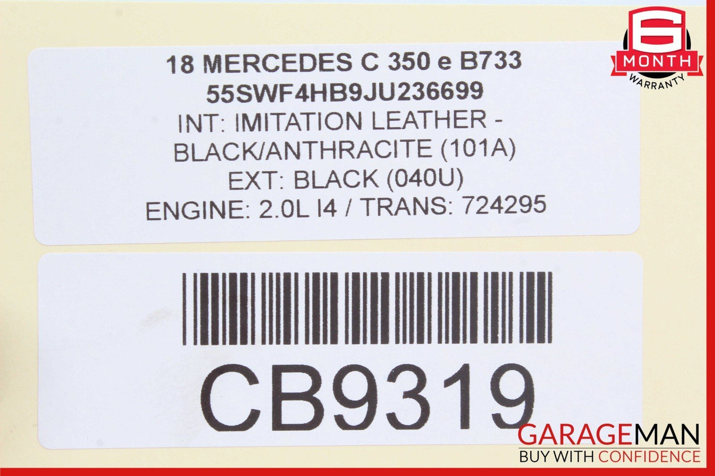 15-19 Mercedes W205 C350e GLC300 TCU TCM Transmission Control Module Unit OEM
