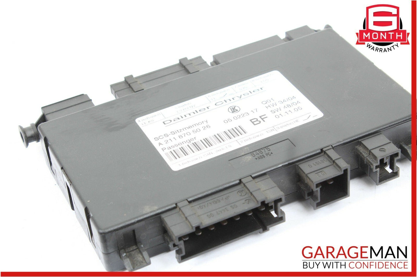 03-11 Mercedes W219 CLS500 GL450 ML550 Front Right Side Seat Control Module OEM
