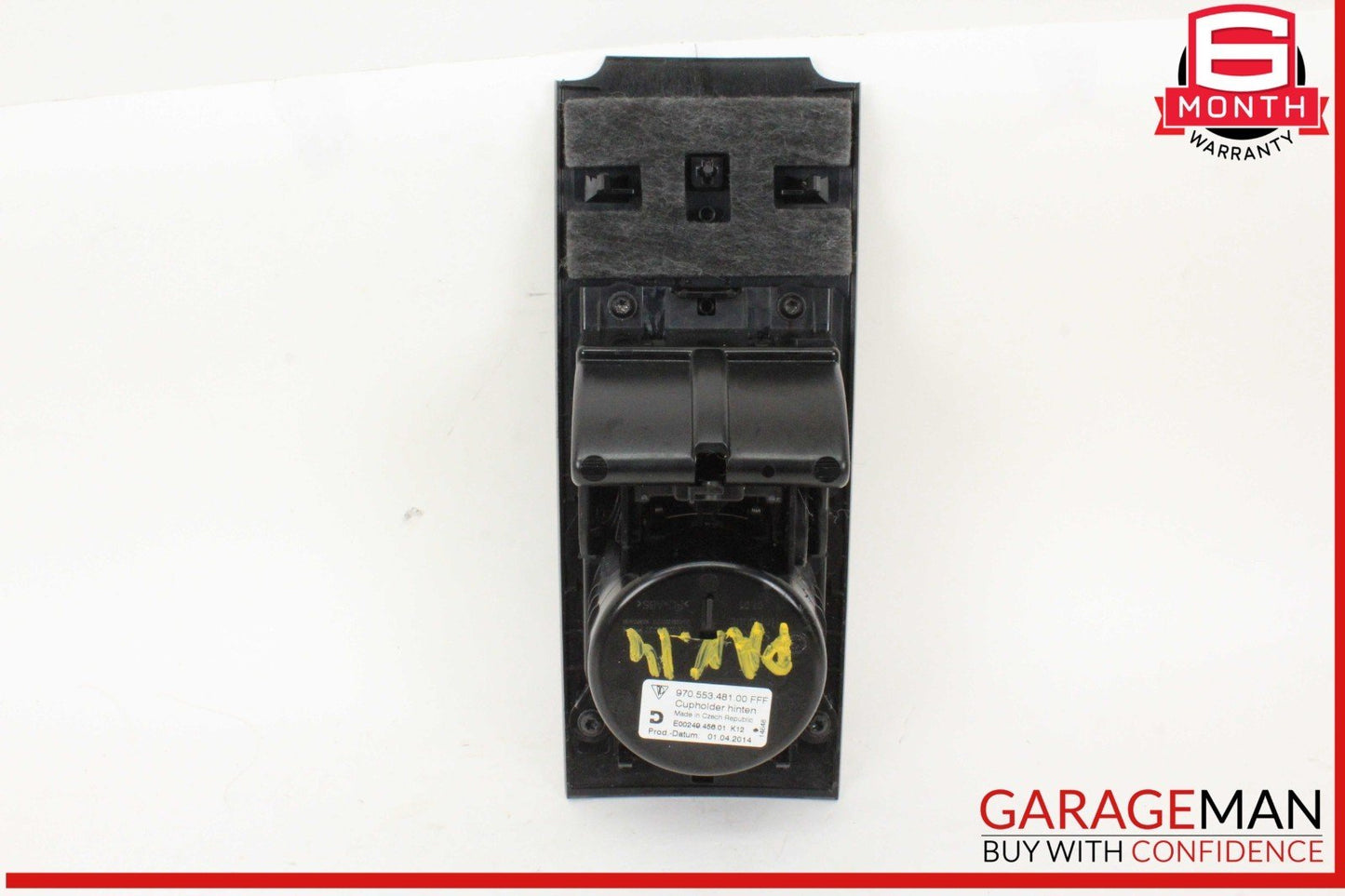 10-16 Porsche Panamera 970 E-Hybrid Rear Center Console Cupholder Panel Trim OEM