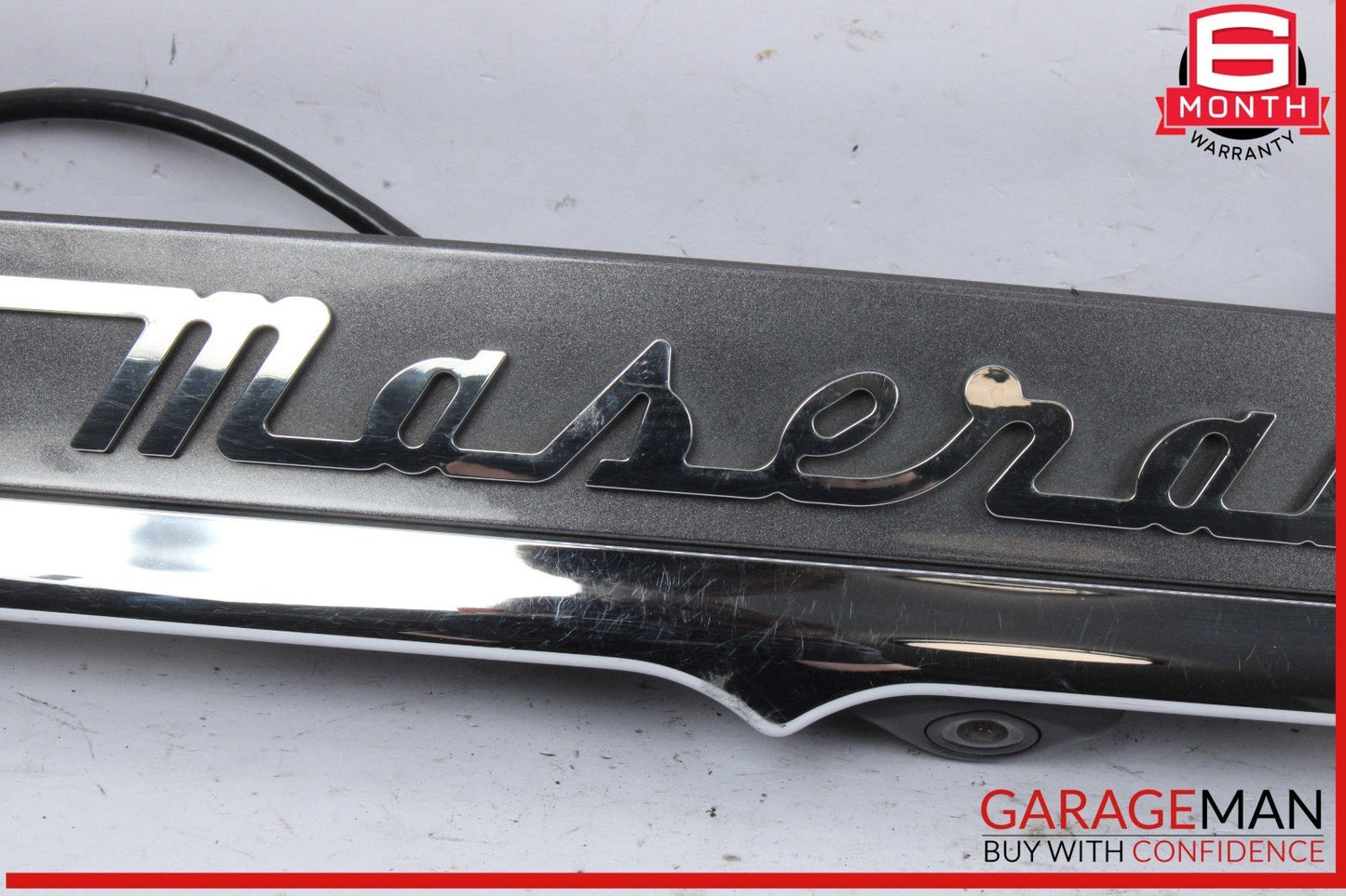 14-17 Maserati Ghibli Rear Trunk Lid Parking Camera Molding Panel Assembly OEM