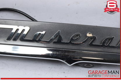 14-17 Maserati Ghibli Rear Trunk Lid Parking Camera Molding Panel Assembly OEM
