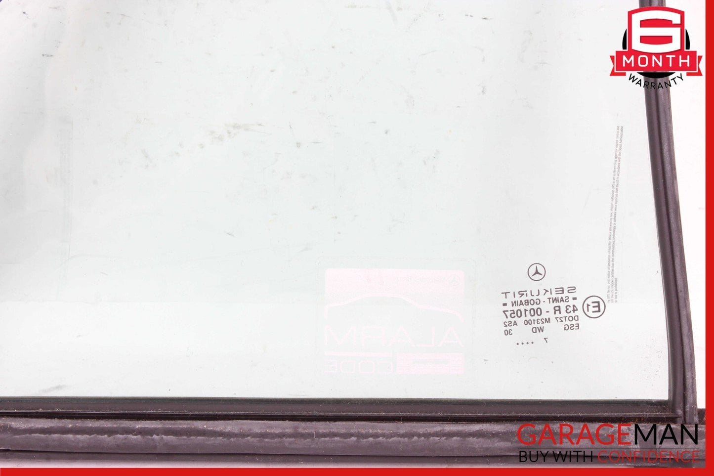 94-00 Mercedes W202 C230 Rear Left Passenger Side Door Quarter Window Glass OEM
