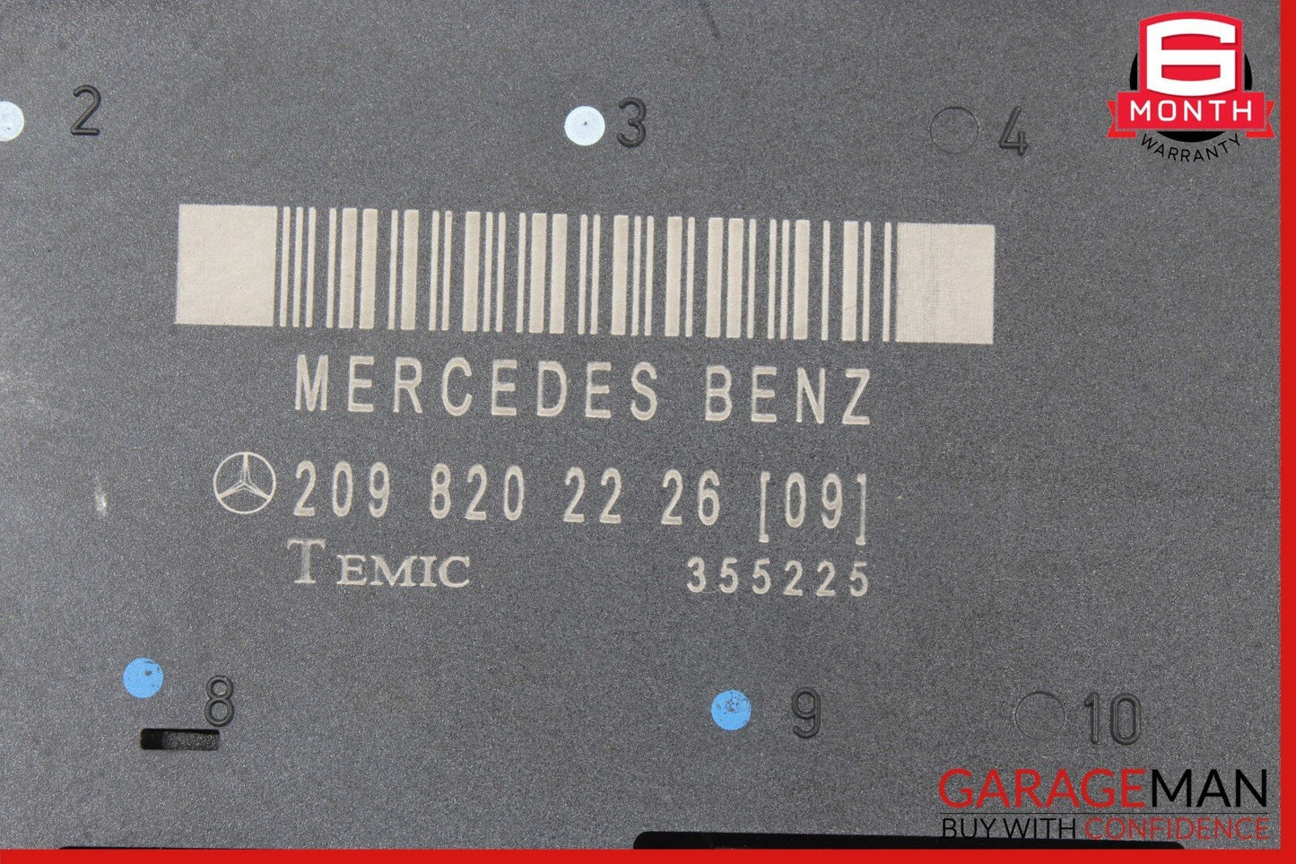 03-09 Mercedes W209 CLK500 CLK55 AMG Door Control Module Right Passenger OEM