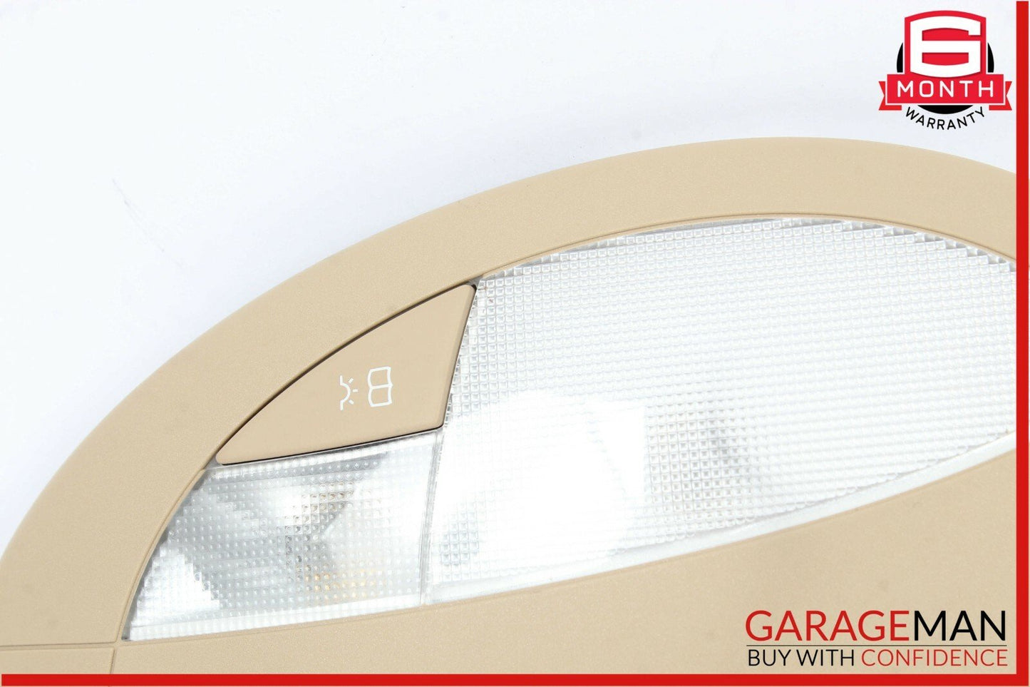 07-09 Mercedes W211 E350 E550 E63 AMG Rear Overhead Dome Light Reading Map Brown