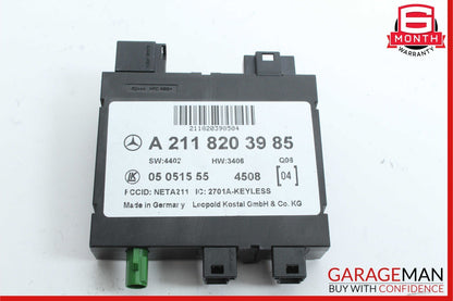 03-11 Mercedes W219 CLS550 E500 E63 AMG Keyless Go Entry Control Module Unit OEM