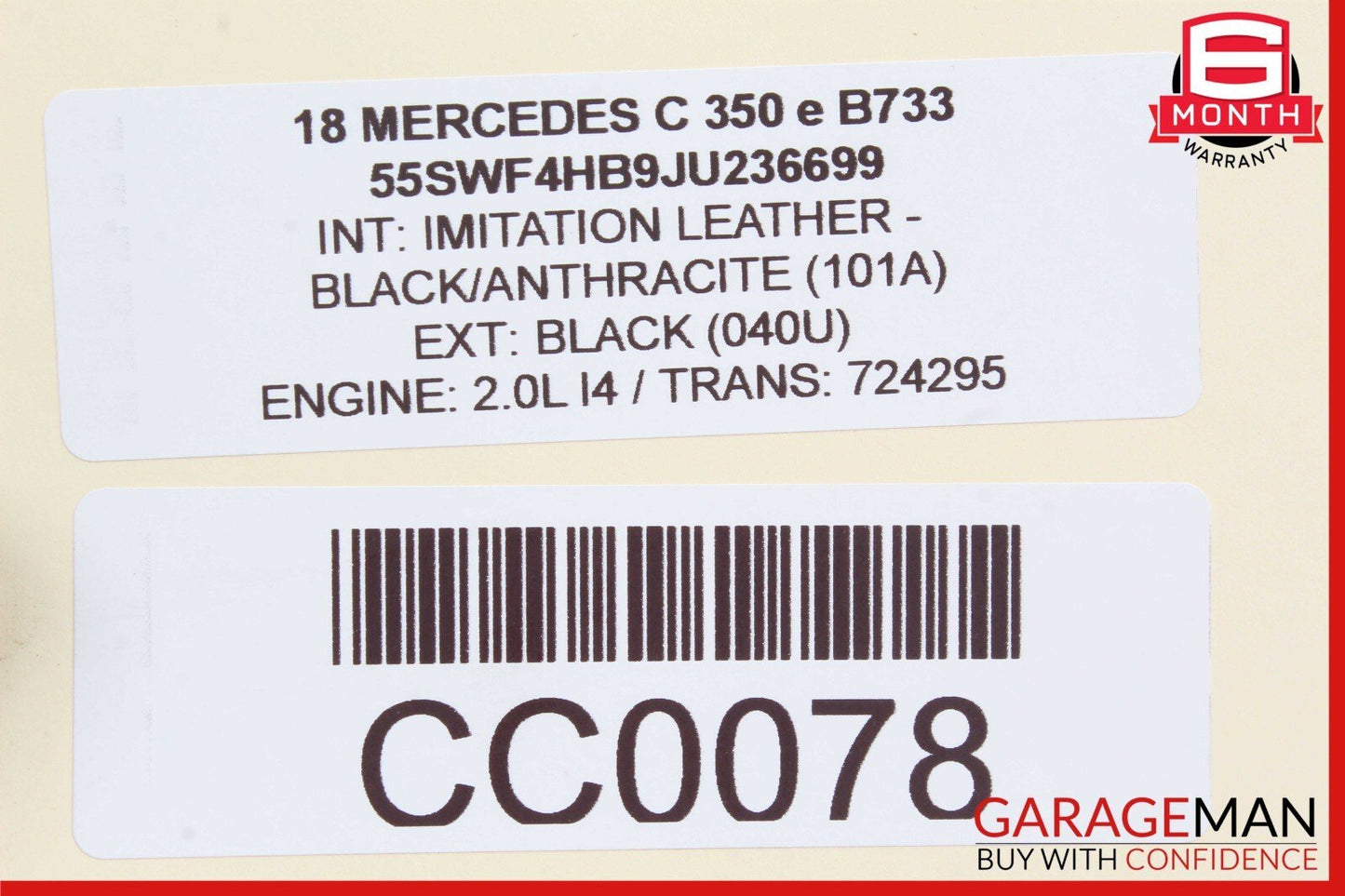 15-18 Mercedes W205 C300 C350e Rear Trunk Switch Control Module Unit OEM