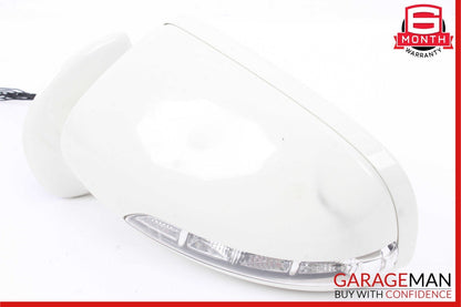 07-09 Mercedes W211 E350 Front Left Side Door Mirror Rear View Calcite White