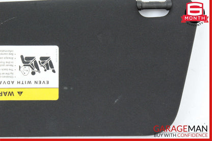 08-14 Mercedes W204 C250 Front Right Passenger Sun Visor Sunvisor Shade Black