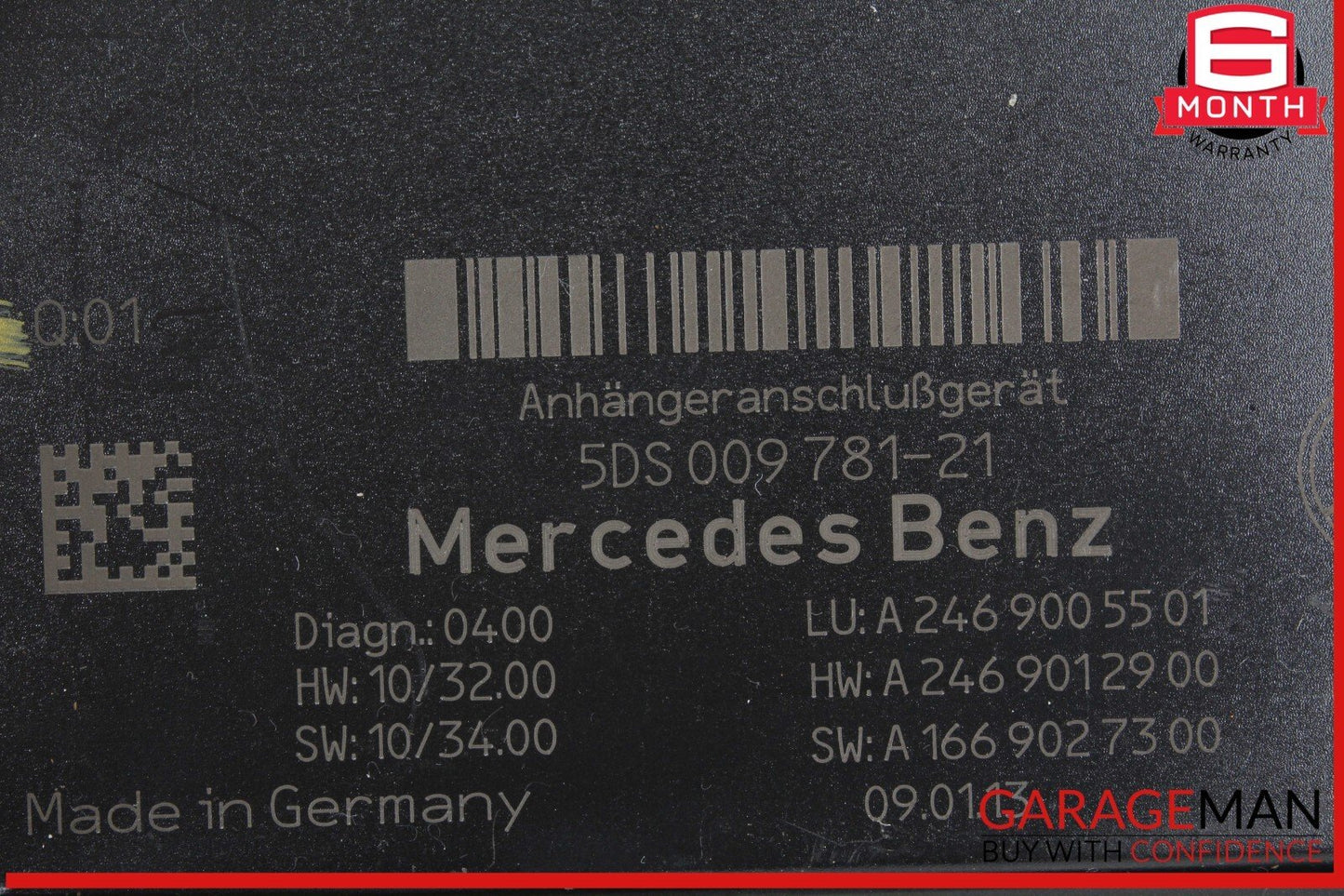 12-16 Mercedes X166 GL450 4MATIC Trailer Towing Control Module OEM
