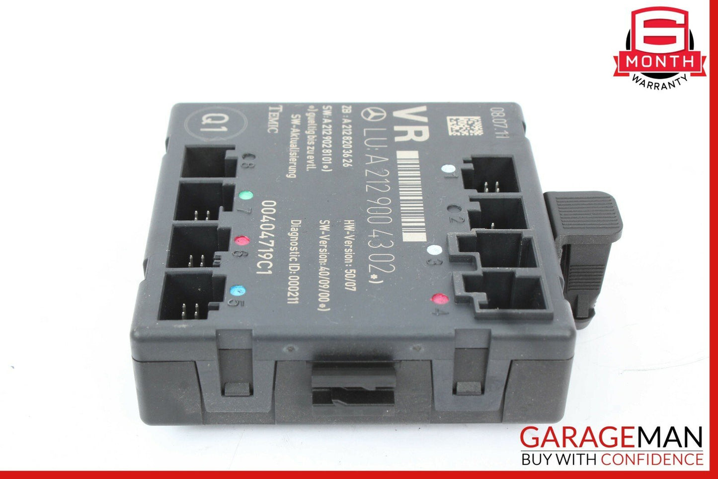 08-14 Mercedes W204 C250 C300 Front Right Passenger Side Door Controller Module
