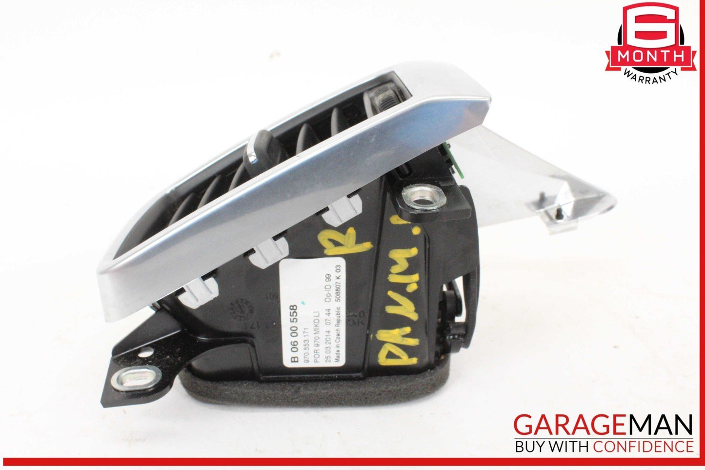 10-16 Porsche Panamera 970 E-Hybrid Rear Left Side Console AC Air Vent Grill OEM