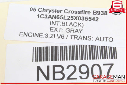 04-08 Chrysler Crossfire Rear Left / Rear Right Side Axle CV Half Shaft OEM