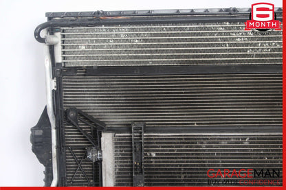 11-18 Porsche Cayenne 958 Engine Radiator Cooling Fan Motor A/C Condenser Assy