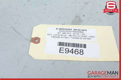 81-85 Mercedes W126 300SD Rear Right Passenger Side Seat Belt Retractor OEM