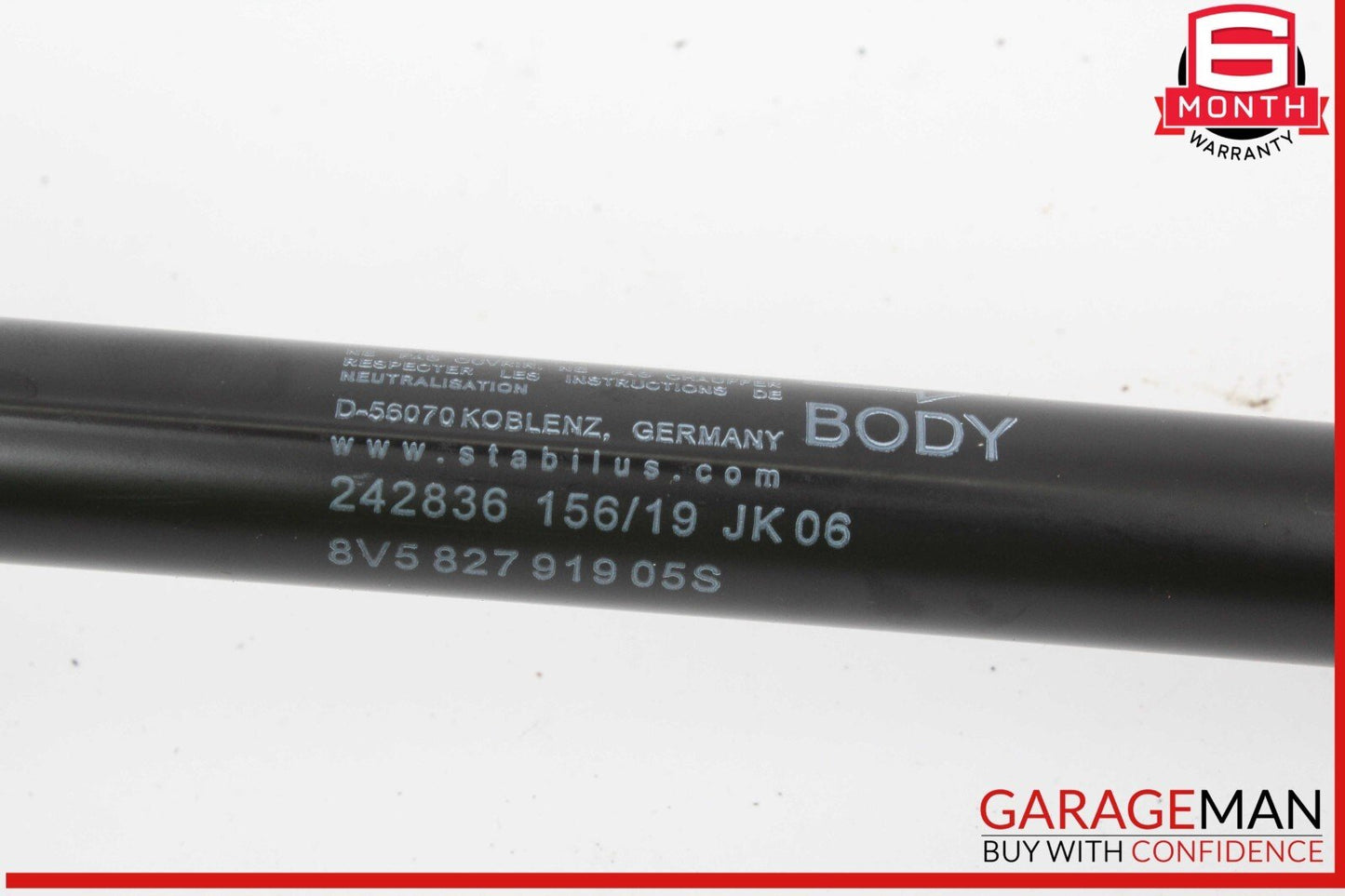 17-20 Audi S3 A3 Rear Left Side Trunk Lid Shock Lift Support 8V582791905S OEM