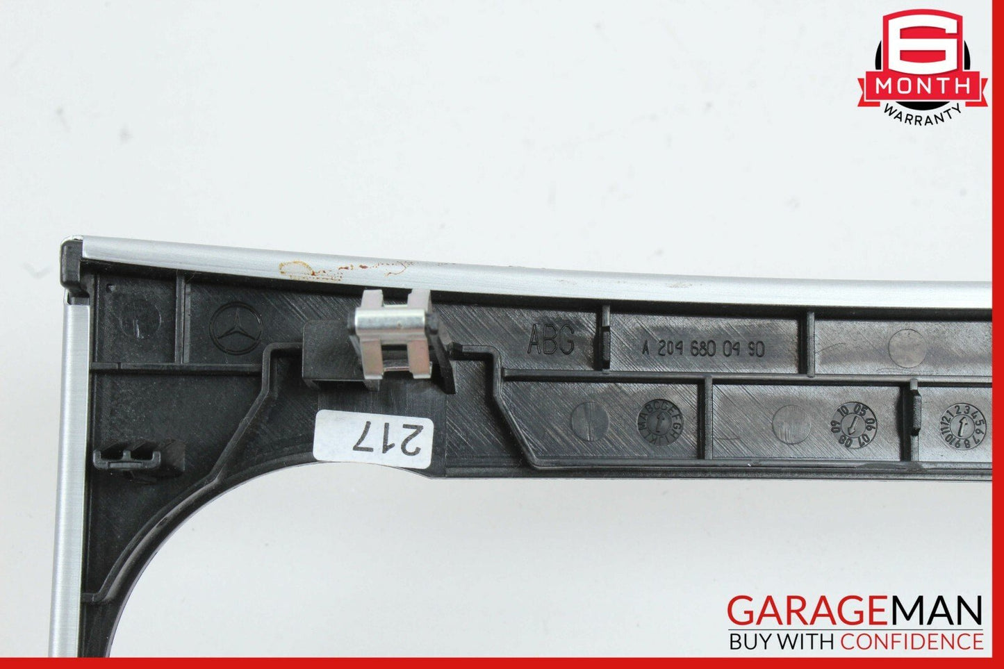 08-14 Mercedes W204 C250 C300 AC A/C Climate Control Switch Trim Bezel