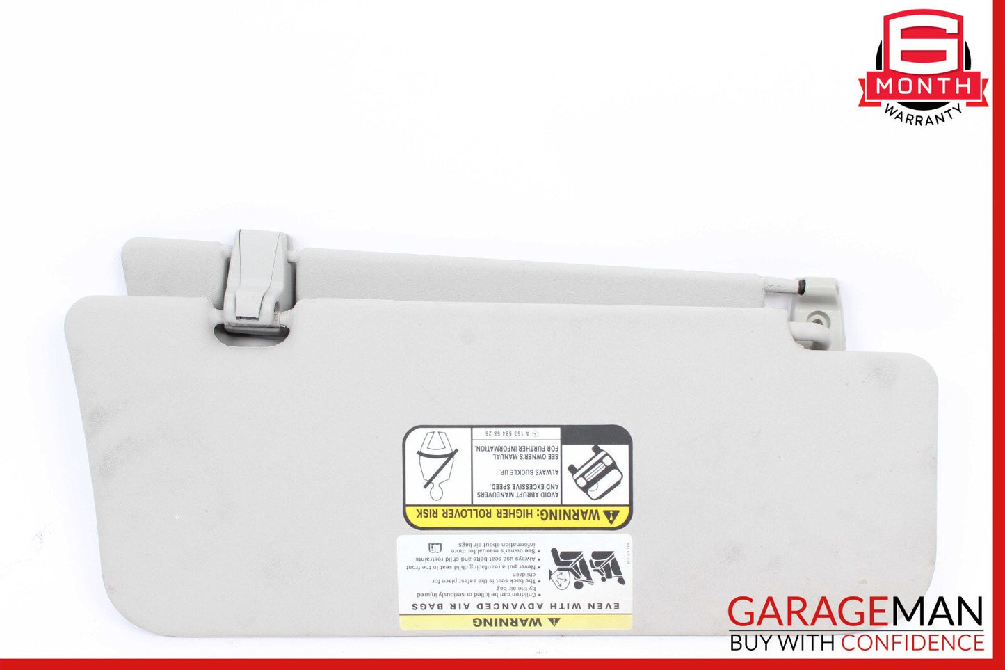 06-12 Mercedes X164 GL450 ML450 Front Left Side Sun Visor Sunvisor Shade Gray