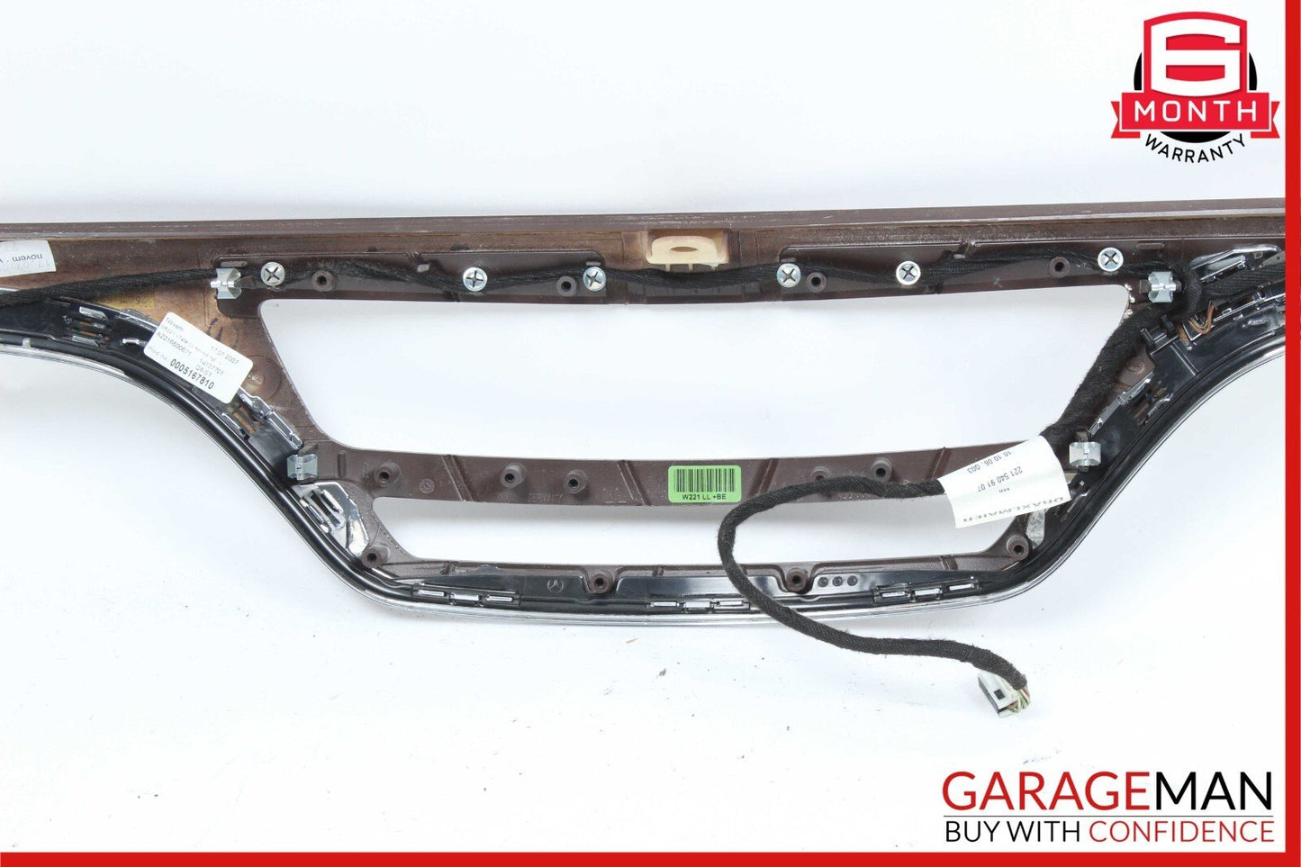 07-09 Mercedes W221 S450 S550 Front Dash Dashboard Center Trim Bezel Cover Wood