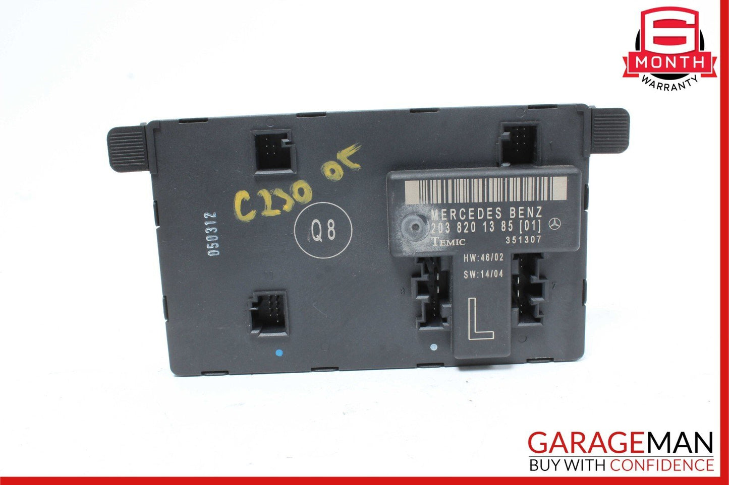 01-07 Mercedes W203 C230 C240 C320 Front Left Door Control Module 2038201385 OEM