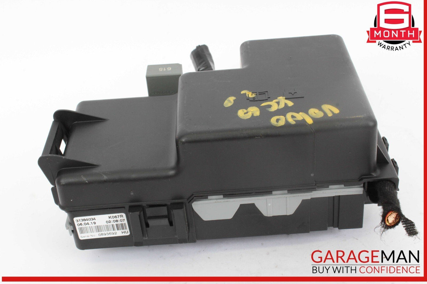 16-25 Volvo XC60 Cabin Fuse Relay Box Block Module Unit 31384034 OEM