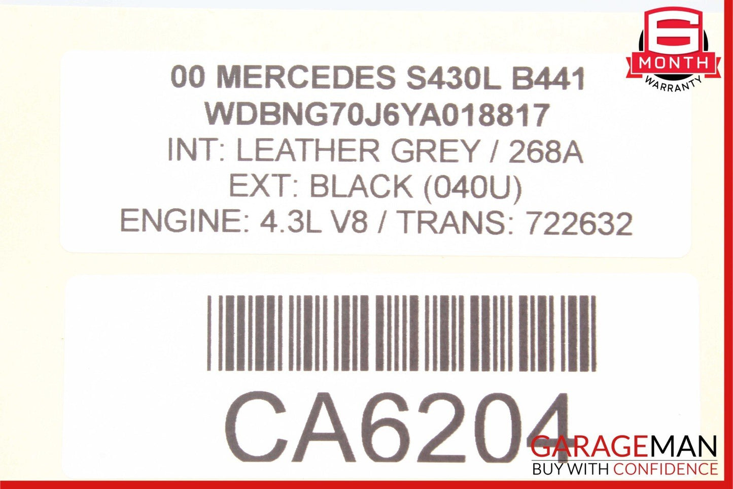 00-06 Mercedes W220 S430 CL600 Phone Communication Control Module Unit Q6820418