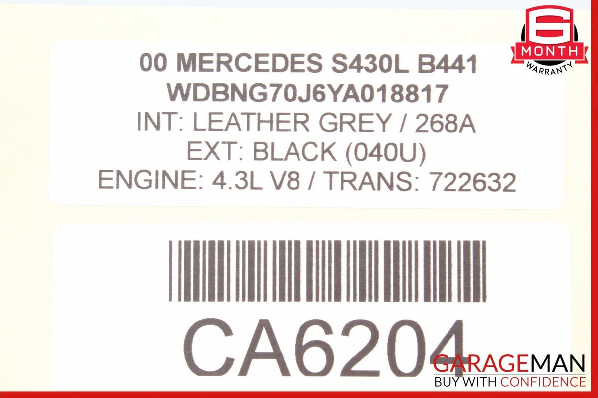 00-06 Mercedes W220 S430 CL600 Phone Communication Control Module Unit Q6820418