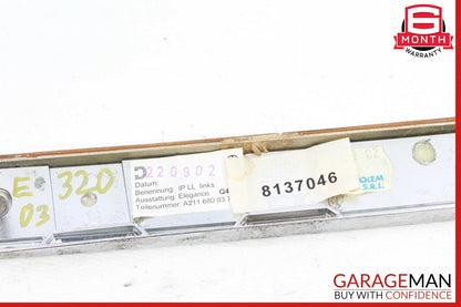 03-09 Mercedes W211 E320 E500 Front Left Dashboard Dash Molding Trim Bezel Wood