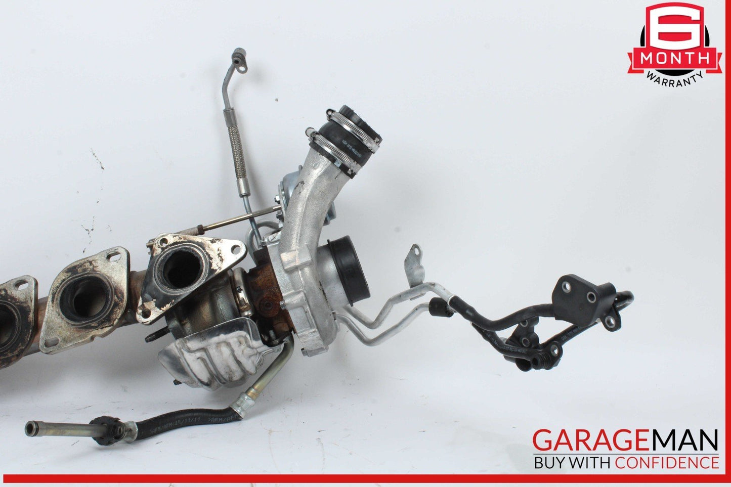 11-16 Mercedes X166 GL450 GL550 Left Turbocharger Turbo Charger Manifold OEM