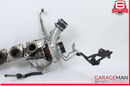 11-16 Mercedes X166 GL450 GL550 Left Turbocharger Turbo Charger Manifold OEM