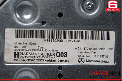 08-18 Mercedes W212 E350 Subwoofer Amp Amplifier Harman Becker 2118705189 OEM