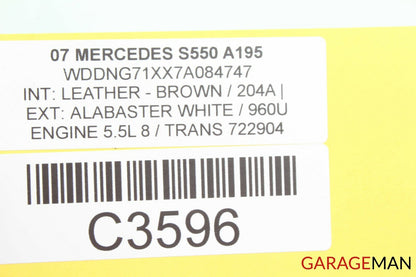 07-13 MERCEDES W221 S550 CL550 CENTRAL GATEWAY CONTROL UNIT MODULE Q02 OEM