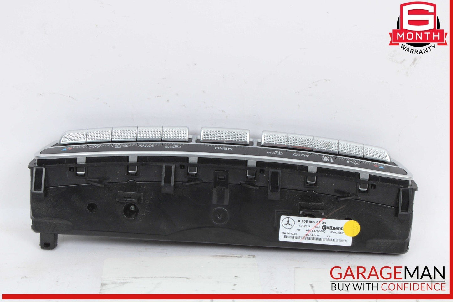 15-20 Mercedes W205 C300 4MATIC C400 A/C AC Heater Climate Control Switch OEM