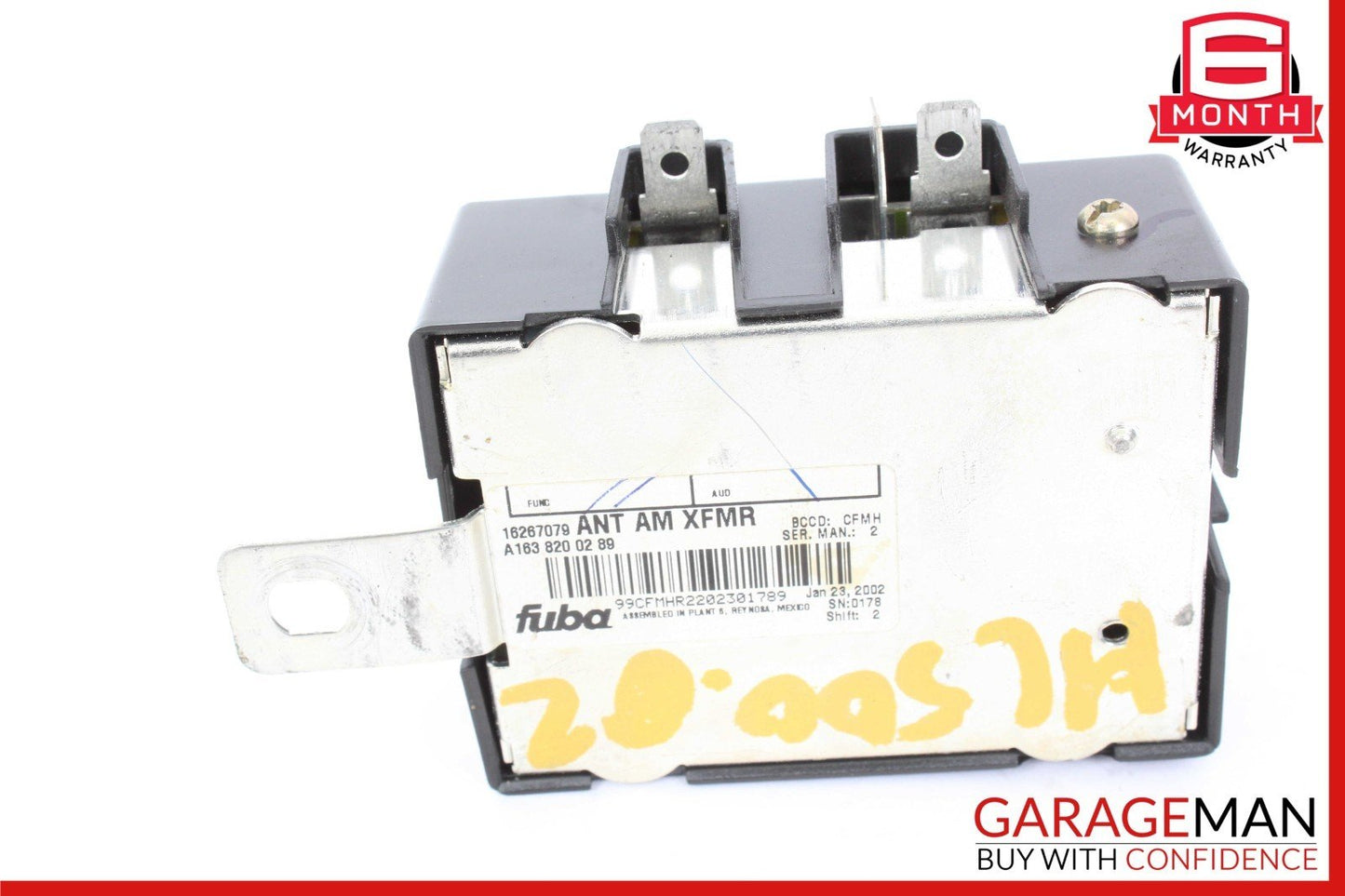 98-05 Mercedes W163 ML500 ML430 ML55 Radio Antenna Amp Amplifier 1638200289 OEM