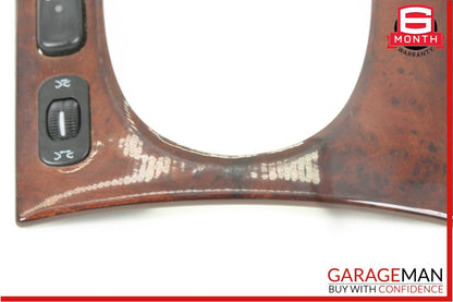 00-06 Mercedes W220 S55 AMG Center Console Shifter Bezel Trim Wood OEM