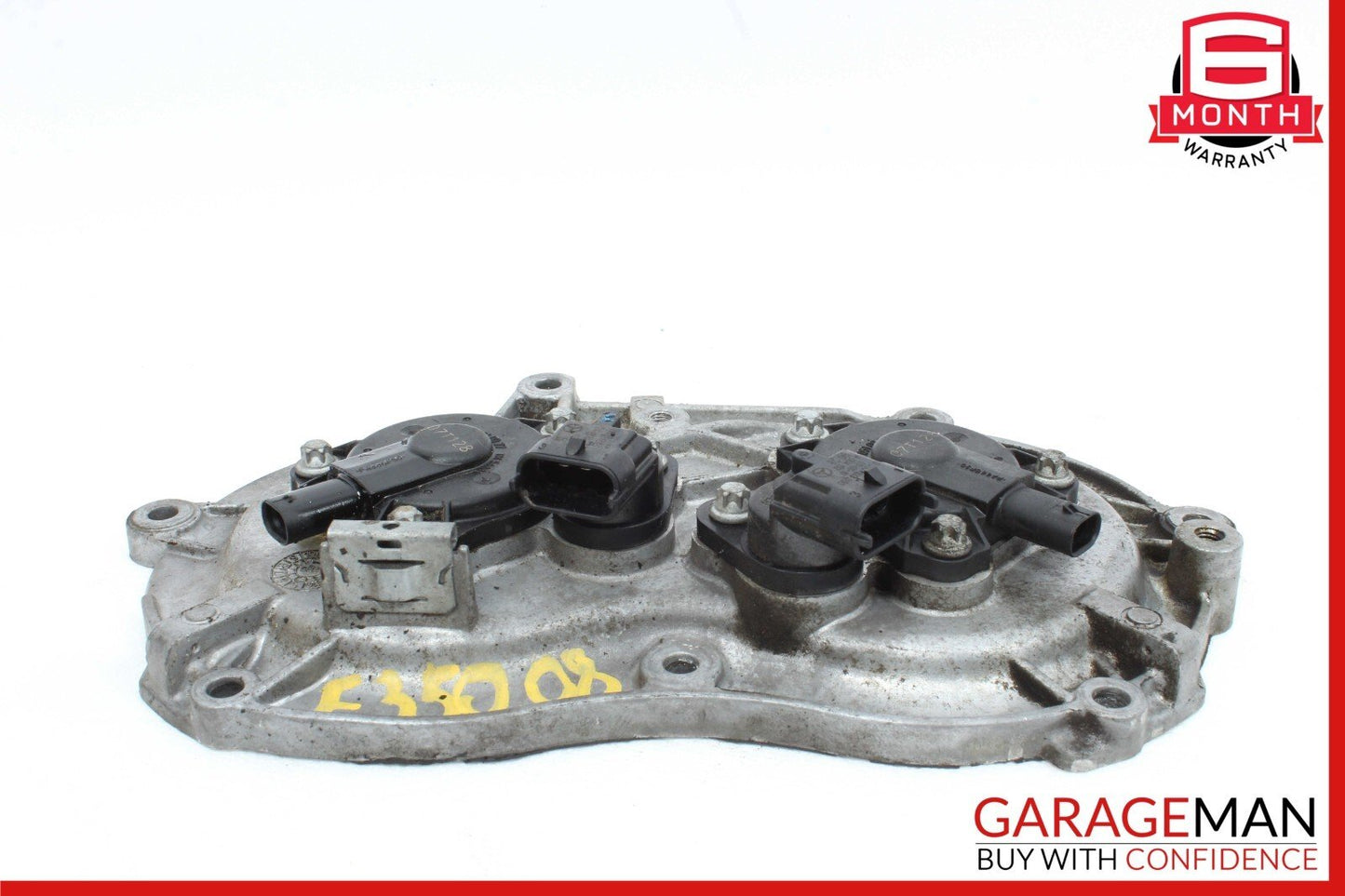 06-13 Mercedes W211 E350 S550 Front Right Engine Timing Chain Cover Plate OEM