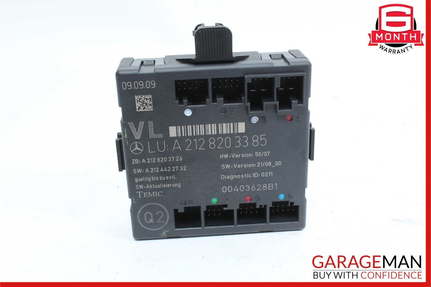 08-18 Mercedes W212 E350 SLK350 E400 Front Left Side Door Control Module OEM