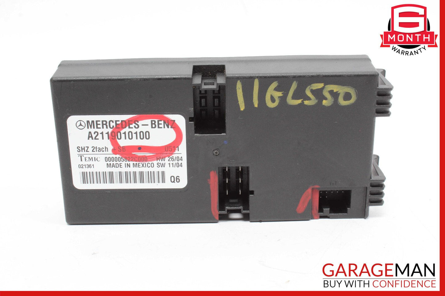 06-12 Mercedes X164 GL450 E320 Rear Seat Heating Control Module 2119010100 OEM