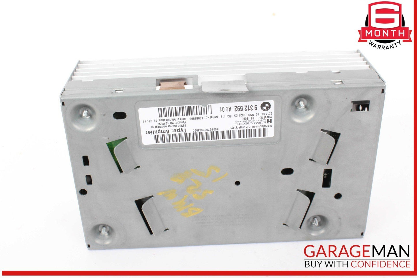 11-16 BMW 528i 535i 550i F10 Stereo Audio Amplifier AMP Harman Becker 9312592