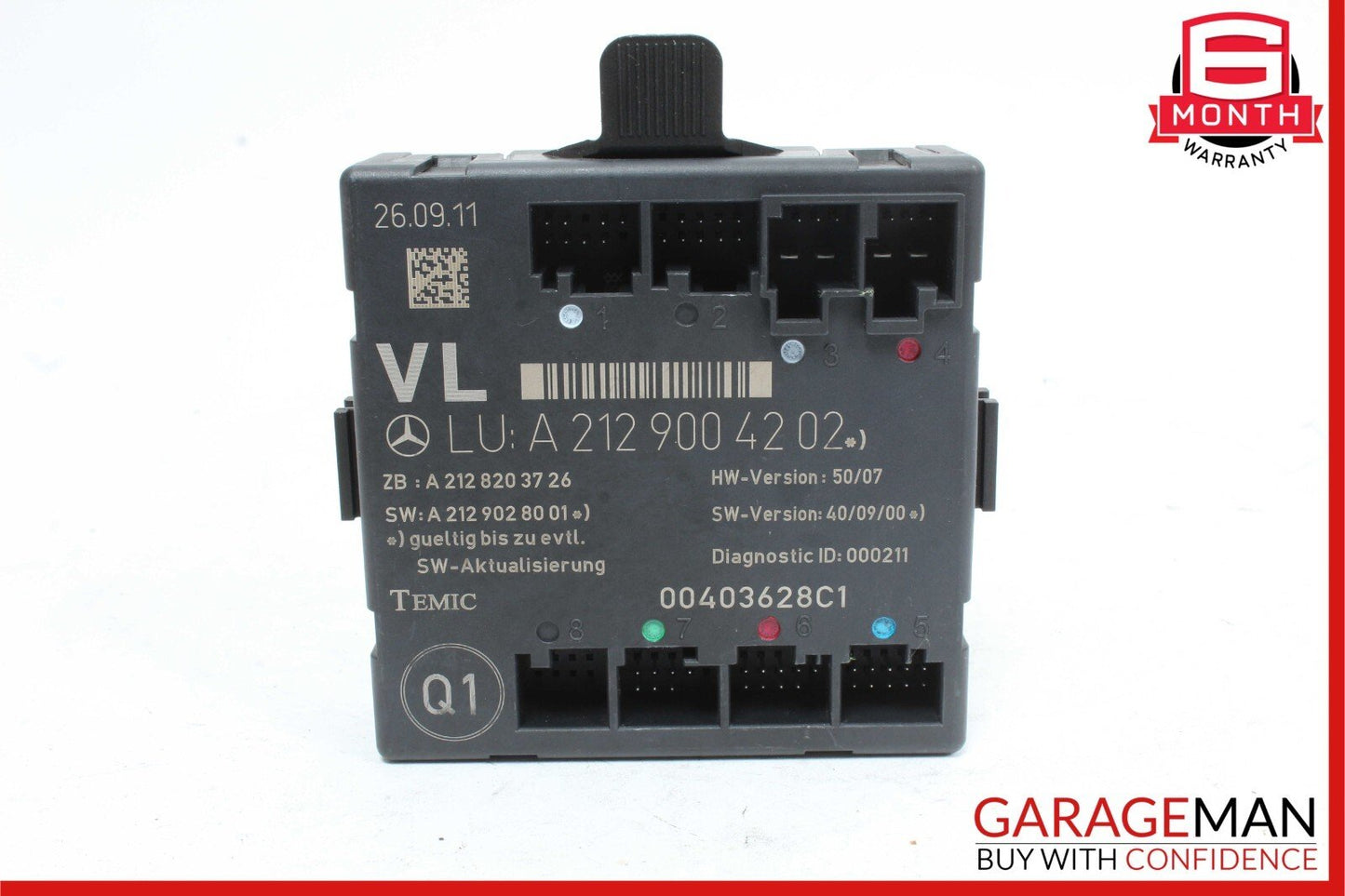 08-14 Mercedes W204 C250 C350 Front Left Side Door Control Module 2129004202 OEM