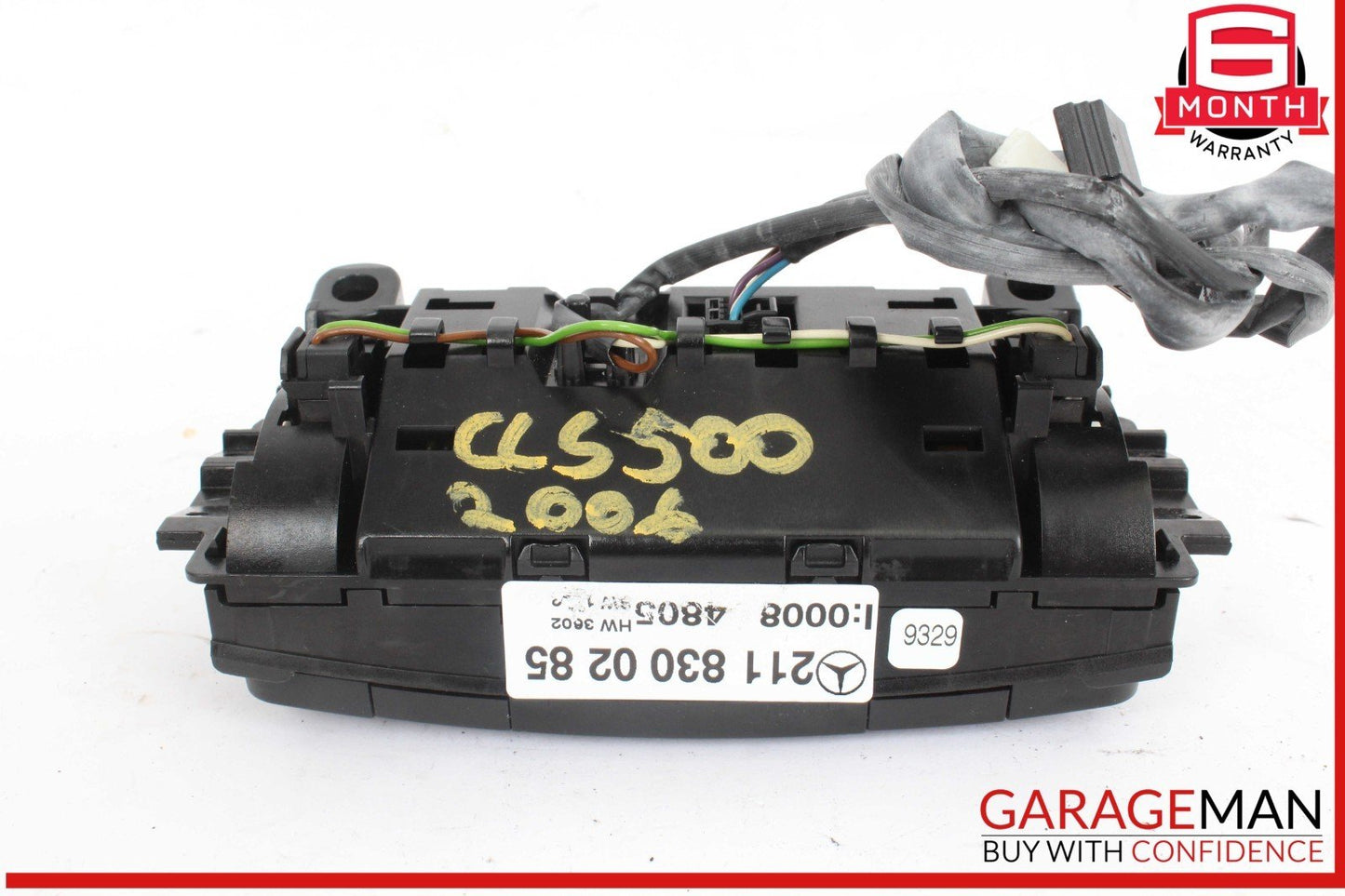 06-11 Mercedes W219 CLS500 E500 Rear AC Climate Control Switch 2118300285 OEM