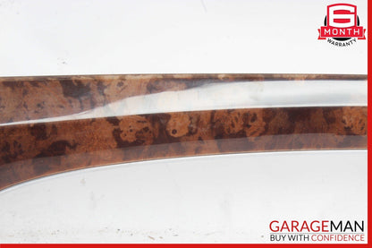 07-13 Mercedes W221 S550 Dash Center Cover Panel Air Vent w/ Door Wood Bezel Set