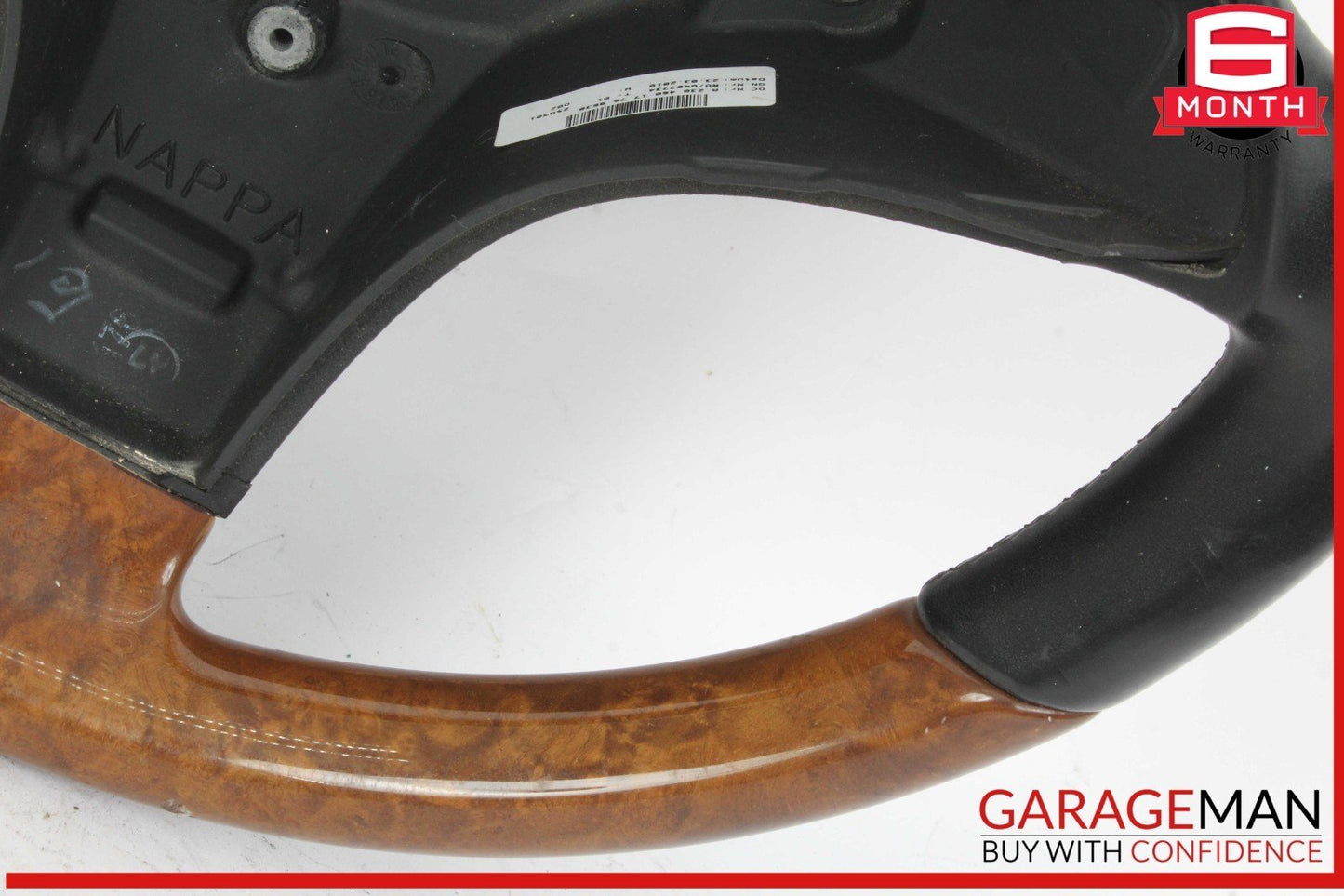 09-12 Mercedes R171 SLK300 SL550 SLK350 3 Spoke Steering Wheel Wood OEM
