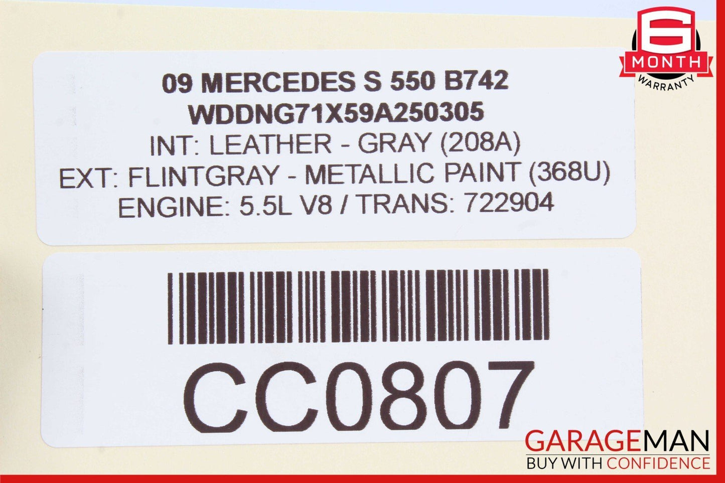 07-13 Mercedes W221 S600 S550 Front Right Side Under Seat Controller Module Unit