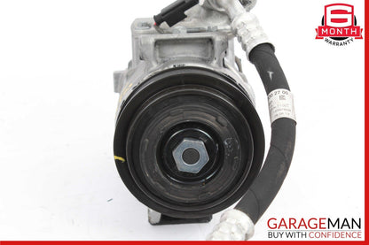 12-18 Mercedes W218 CLS550 A/C Air Conditioning Compressor Pump w/ Line Pipe OEM