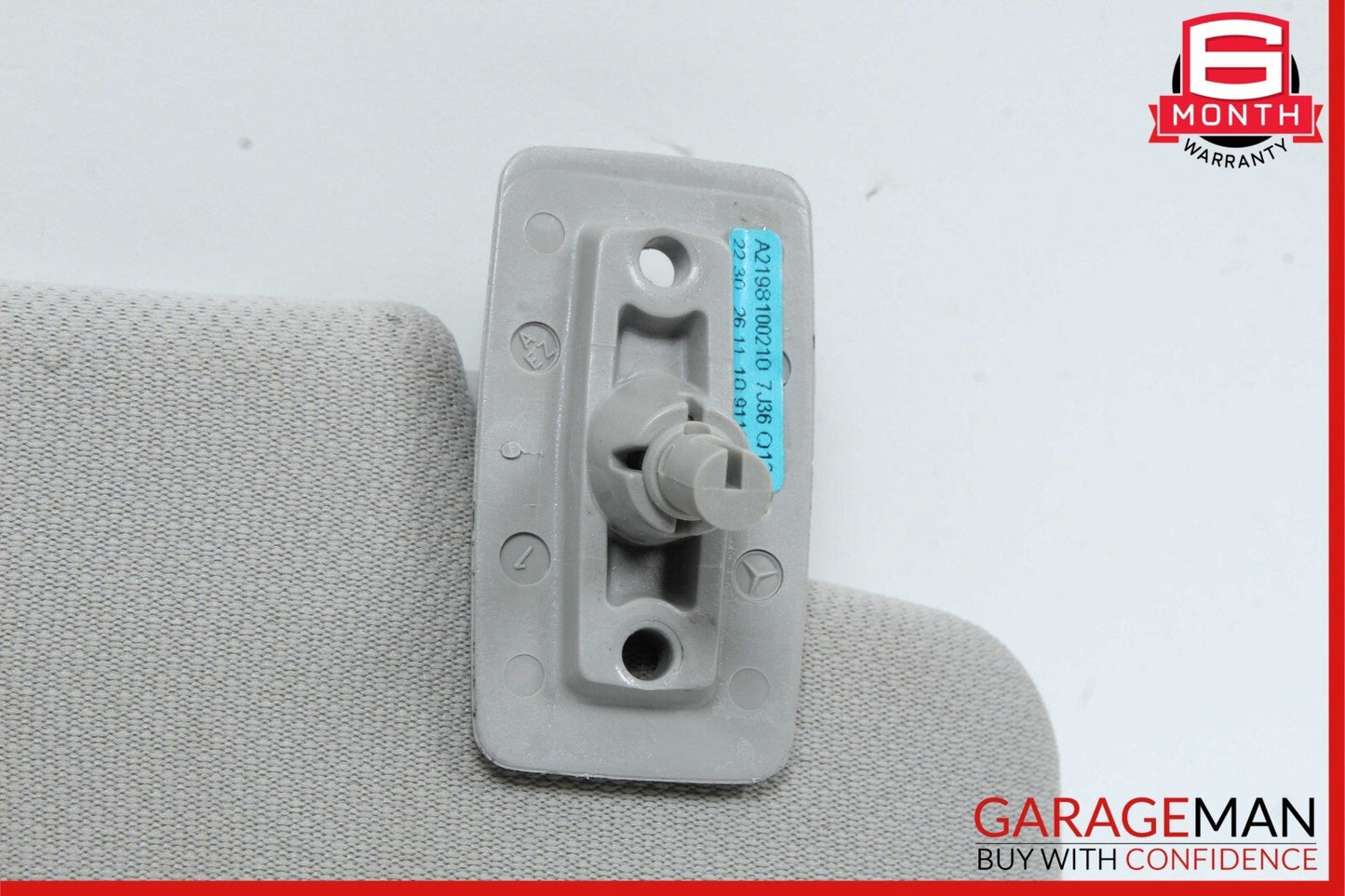 06-11 Mercedes W219 CLS550 Front Right Side Sunvisor Sun Visor Shade Gray OEM