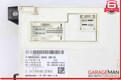 12-19 Mercedes X166 GL450 ML400 Front SAM Control Module Unit 1669001708 OEM