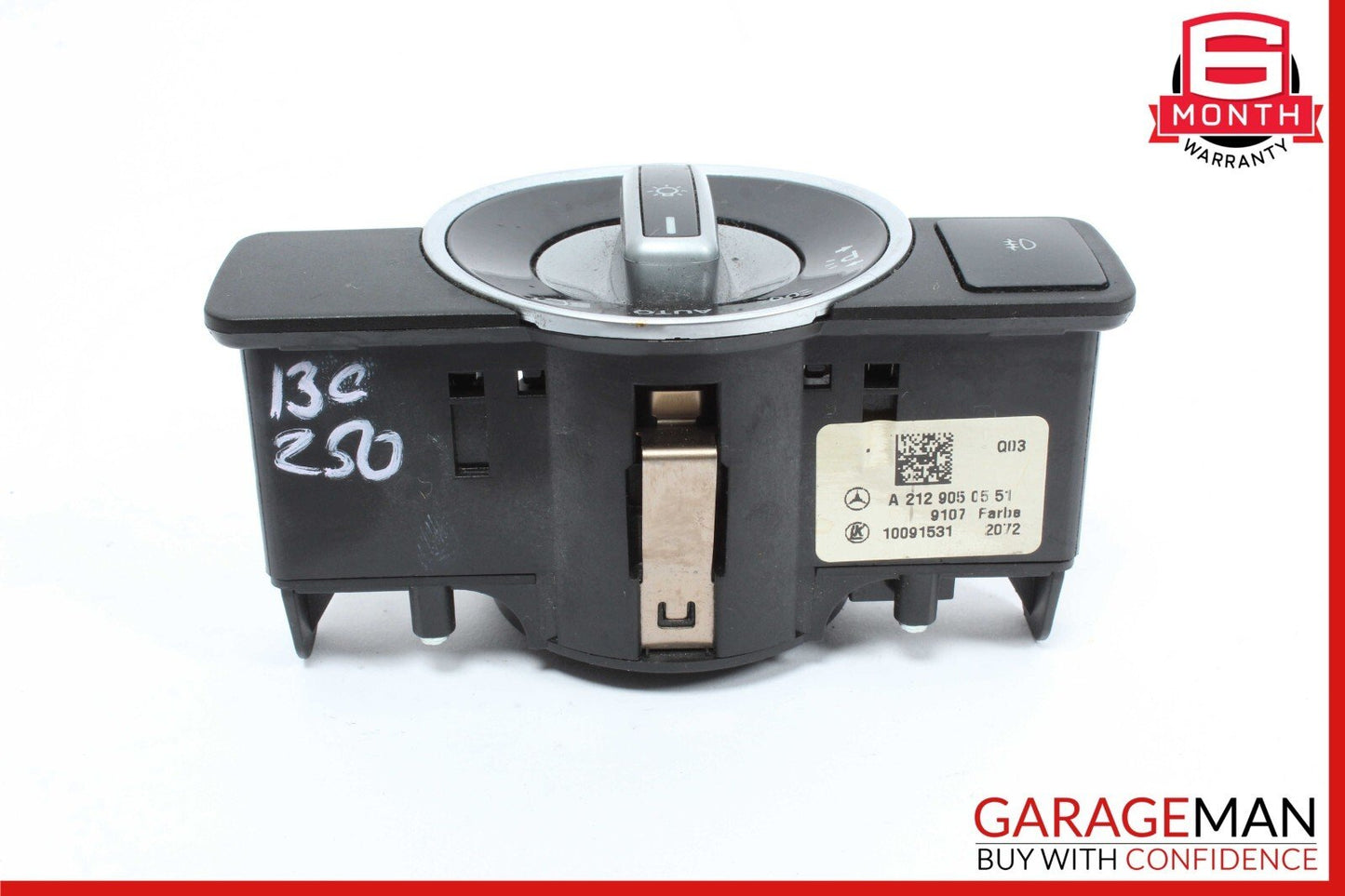 08-20 Mercedes W204 C250 SLK250 Headlight Fog Light Switch Control Module OEM