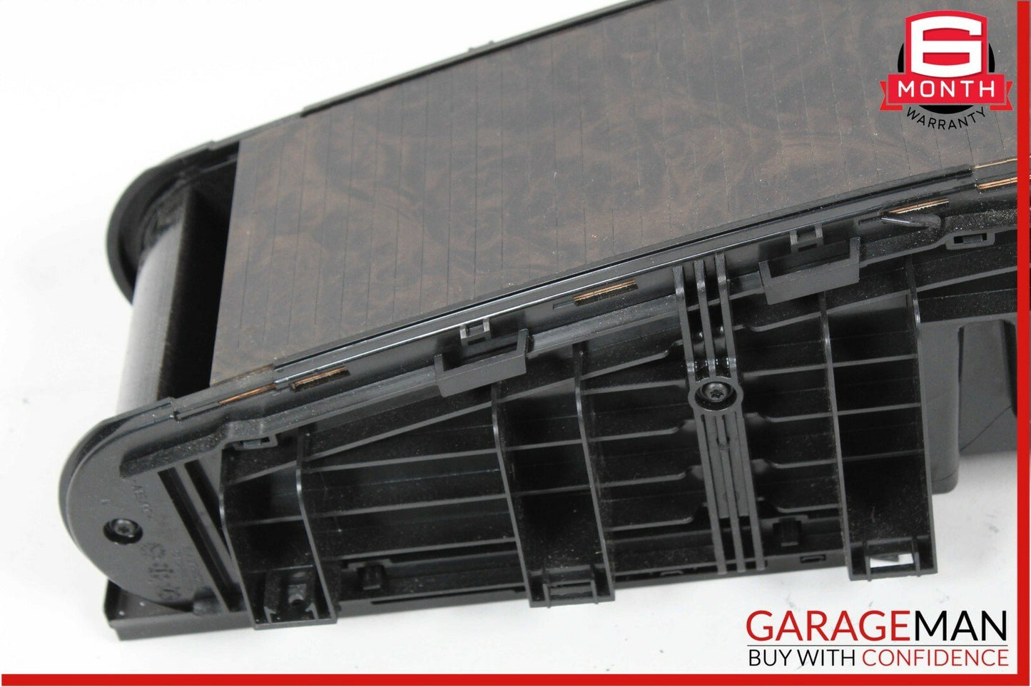 07-11 Mercedes CLS500 Rear Center Console Armrest Storage Compartment Walnut OEM