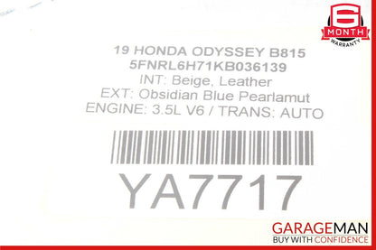 18-21 Honda Odyssey Front Right Side Door Cover Sash Indicator Trim OEM